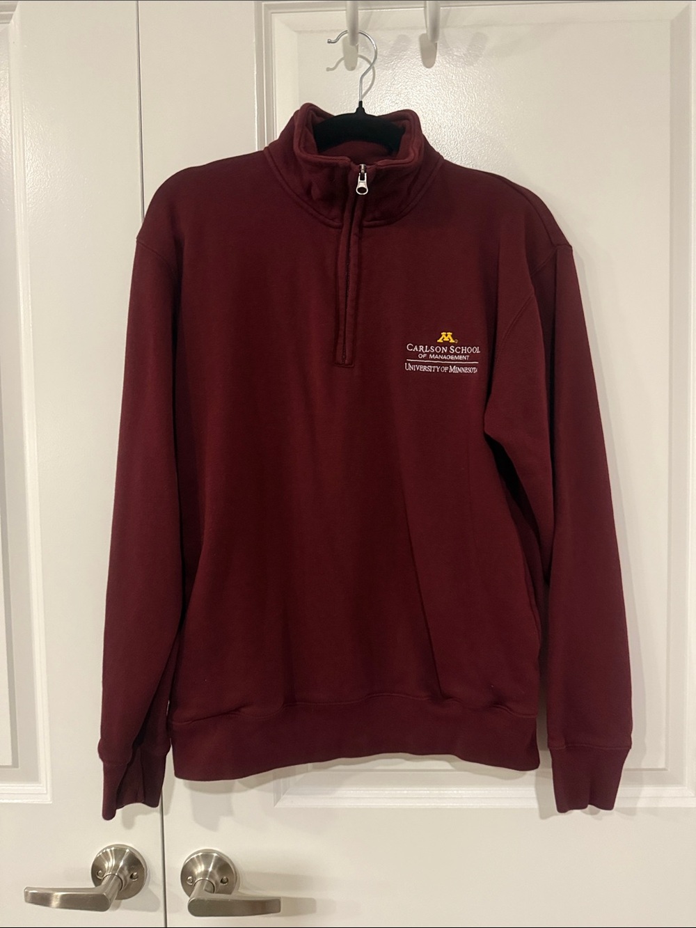 University of Minnesota Men's Maroon Quarter-Zip Pullover
